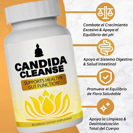 Candida Cleanse – Detox Intestinal Natural - Recupera el equilibrio de tu intestino de forma natural y diaria.