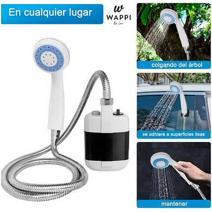 🚿Ducha para Exteriores - portátil, recargable y lista para usar.