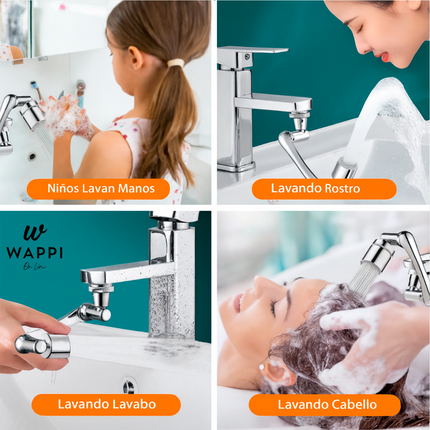 💧Extensor de Grifo 360° – Agua sin esfuerzo, ahorro y comodidad total