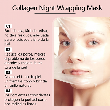💧Mascarilla Facial Colágeno + Regalo: Mascarilla de Labios