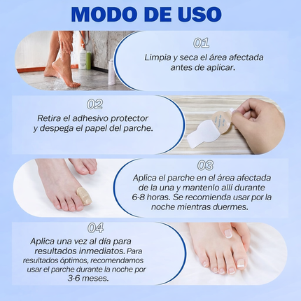 Parches Anti Hongos para Uñas – 21 Pcs, Resultados Reales