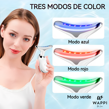 💆‍♀️Masajeador Facial y de Cuello LED 3 en 1 – Reafirma, Rejuvenece y Relaja Desde Casa ✨💖