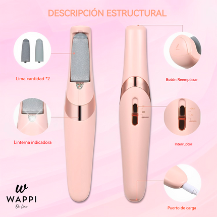 👣Removedor de Callos USB – Exfoliación y Suavidad al Instante