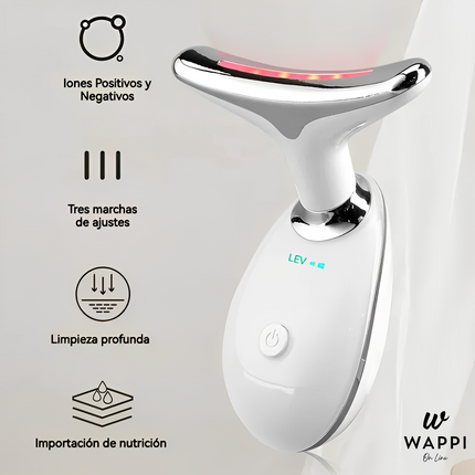 💆‍♀️Masajeador Facial y de Cuello LED 3 en 1 – Reafirma, Rejuvenece y Relaja Desde Casa ✨💖