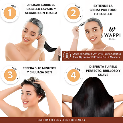 💛🌻Mascarilla Capilar Súper Brillo – Hidratación y Brillo Natural en Minutos