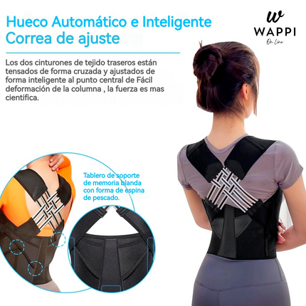 👉 Corrector de Postura Vip Ajustable – Espalda Recta, Vida Saludable