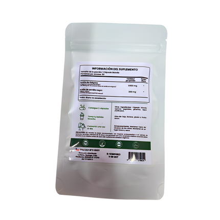 🌱Aceite de Orégano 6000 mg + Semilla Negra | Bienestar natural en cada cápsula
