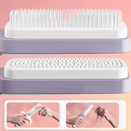 ✨Cepillo Autolimpiante | Peina, Masajea y Brilla sin Esfuerzo