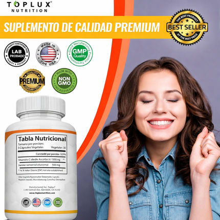 Vitamina C Liposomal 2100 mg – Alta Absorción Diaria