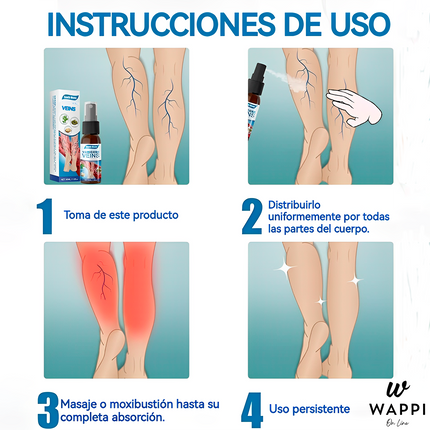 🦵💜Kit Antivarices Spray + 12 Parches regalo | Tratamiento No Invasivo, un Alivio para tus varices