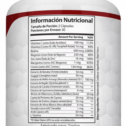 Blood Sugar Complex – Soporte Metabólico Natural Diario