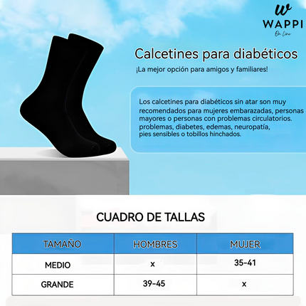 🧦Calcetines Diabéticos Sin Presión x12 - Suavidad y Comodidad para tus Pies