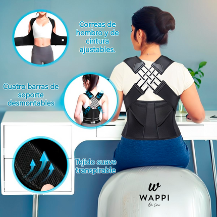 👉 Corrector de Postura Vip Ajustable – Espalda Recta, Vida Saludable