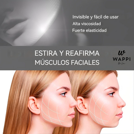 👑Cintas Faciales Lifting Invisible – Efecto Instantáneo y Natural