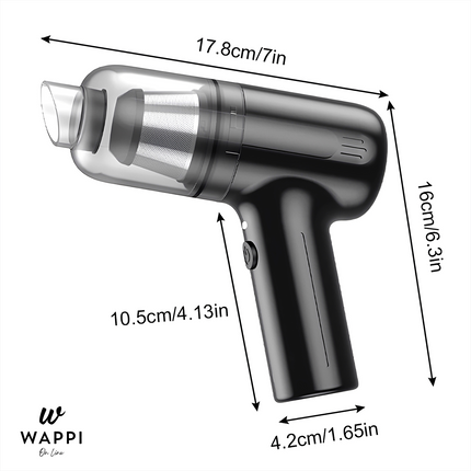 🚗Mini Aspiradora Portátil 3 en 1 TurboClean Pocket – Potencia y Comodidad en tu Mano