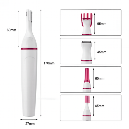 Depiladora Eléctrica 5 en 1 – Belleza práctica en un solo paso
