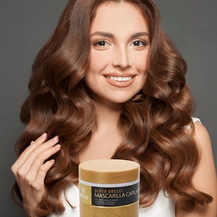 💛🌻Mascarilla Capilar Súper Brillo – Hidratación y Brillo Natural en Minutos