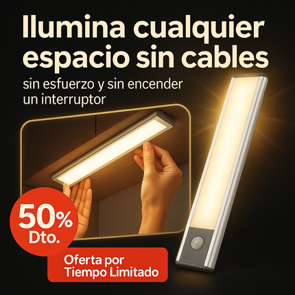 Barra LED con Sensor de Movimiento – Luz Automática y Portátil