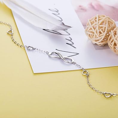Pulsera Tobillera Infinito de Plata 925 – Amor Eterno