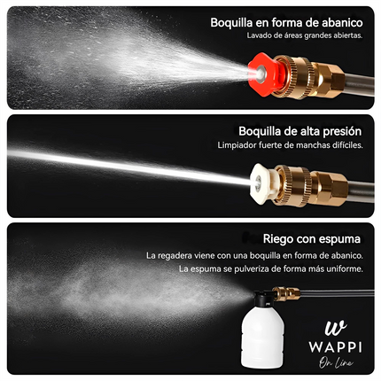 💦Combo Hidrolavadora Portátil 2 Baterías 98V - Con accesorios + Mini Aspiradora de Regalo🚗🎁