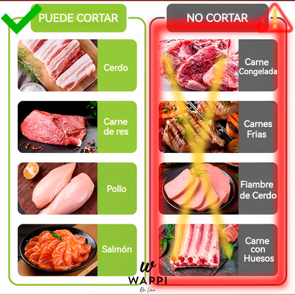 🔪Cortadora de Carne Multifuncional Inoxidable - Precisión y Seguridad en Cada Corte