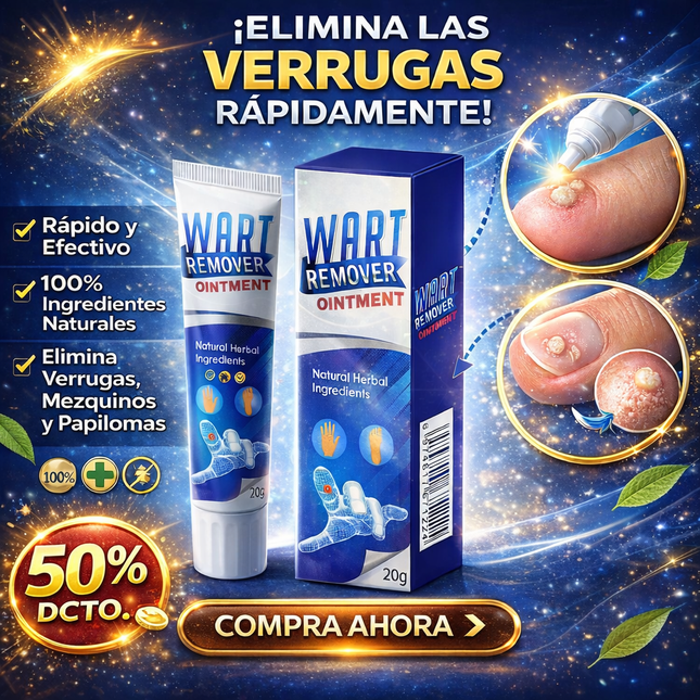 WART REMOVER – Crema Herbal para Reducir y Eliminar Verrugas