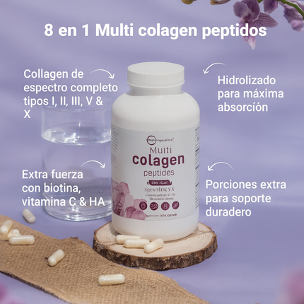 Multi Collagen Complex 5 en 1 – Belleza y Bienestar Desde el Interior - Nutre tu piel, cabello, uñas y articulaciones desde adentro