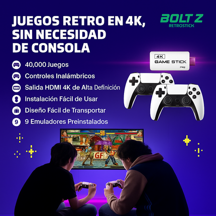 Consola Retro M15 con 40.000 Juegos – Plug & Play - Revive los mejores clásicos de tu infancia en segundos.