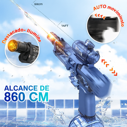 Pistola de Agua Eléctrica LED 2025 – Potencia y Diversión Total