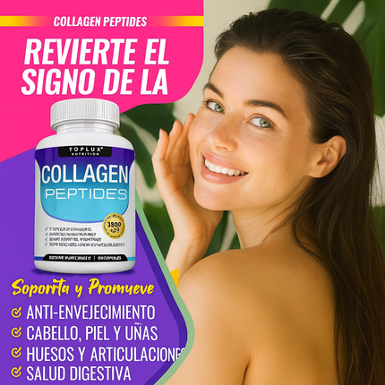 Colágeno Multitipo Hidrolizado 1800 mg – Piel, Cabello y Articulaciones