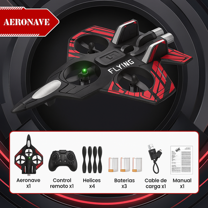 Avión Drone RC para Niños con Luces LED - Vuela, gira y acrobatea con total facilidad, incluso si nunca has usado un avión RC.