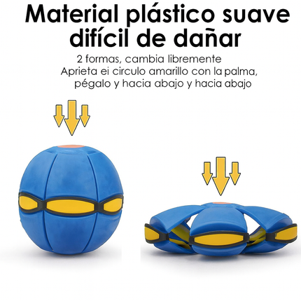 Pelota Frisbee 2 en 1 LED – Diversión que se Transforma