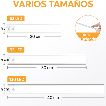 Barra LED con Sensor de Movimiento – Luz Automática y Portátil