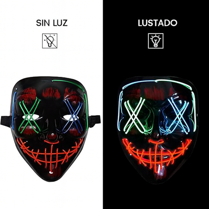 Mascara LED La Purga – Brilla y sorprende en Halloween🎃👻