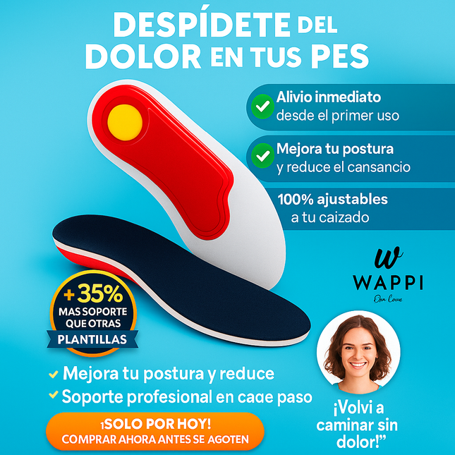 Plantillas Ortopédicas con Soporte de Arco 👣 Camina sin dolor