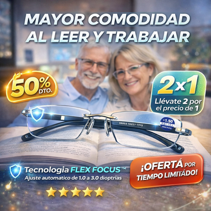 Lentes de Lectura Inteligentes Anti Luz Azul 2x1