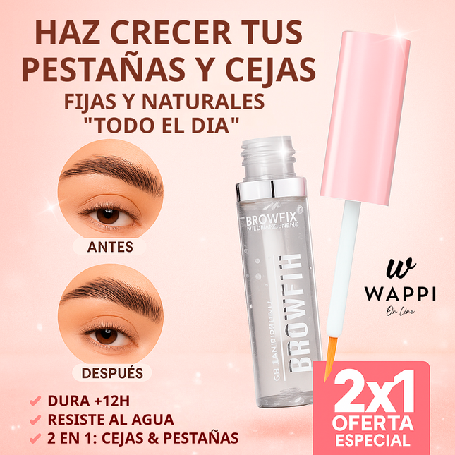 🌟🌿Pack 2x1 GrowthSerum Cejas y Pestañas- Fija, Define y Ayuda a Crecer