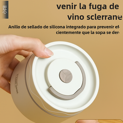 Lonchera Térmica 2 en 1 | Tu comida caliente donde vayas 🔥Incluye 2 recipientes de tapa hermética + bolsa térmica portátil