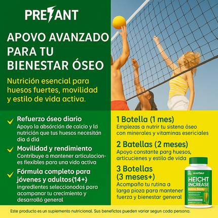 PRETANT – Suplemento Natural de Apoyo al Crecimiento y Fuerza Ósea