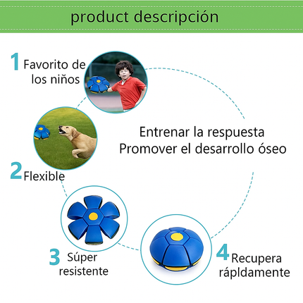 Pelota Frisbee 2 en 1 LED – Diversión que se Transforma