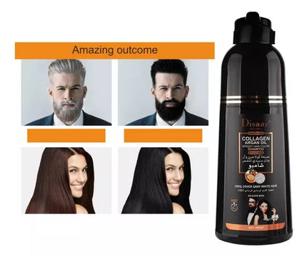 💆🏻‍♀️Shampoo Tinte Colorante - Cubre Canas al Instante