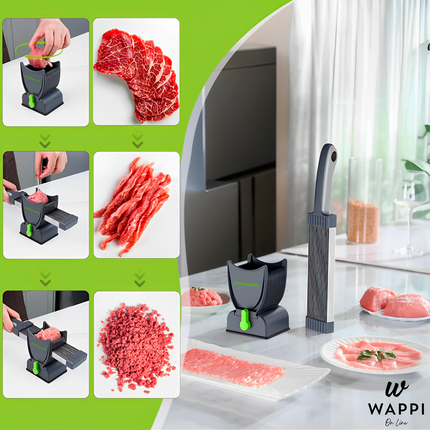 🔪Cortadora de Carne Multifuncional Inoxidable - Precisión y Seguridad en Cada Corte