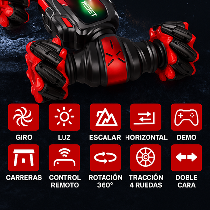 Auto RC Acrobático 4x4 con Control por Gestos - Controla el auto solo moviendo tu mano