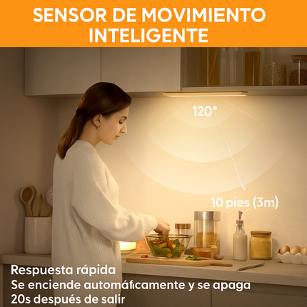 Barra LED con Sensor de Movimiento – Luz Automática y Portátil