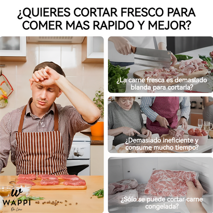 🔪Cortadora de Carne Multifuncional Inoxidable - Precisión y Seguridad en Cada Corte