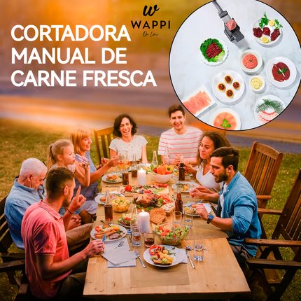 🔪Cortadora de Carne Multifuncional Inoxidable - Precisión y Seguridad en Cada Corte