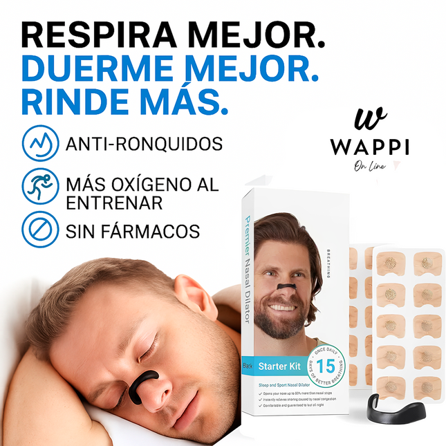 👃🏻RespiraPlus – Dilatador Nasal Mejora la Respiración Durante El Sueño