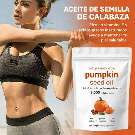 Aceite de Semilla de Calabaza + Saw Palmetto 2 en 1