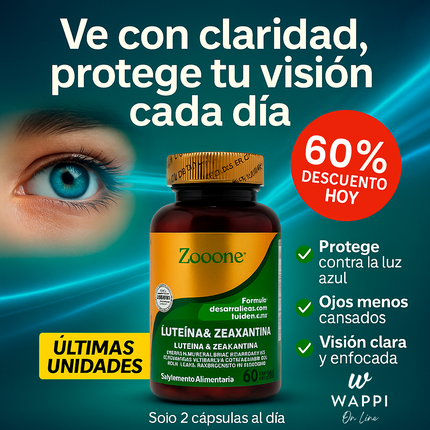 Vitaminas para la Vista con Luteína y Zeaxantina 👁️
