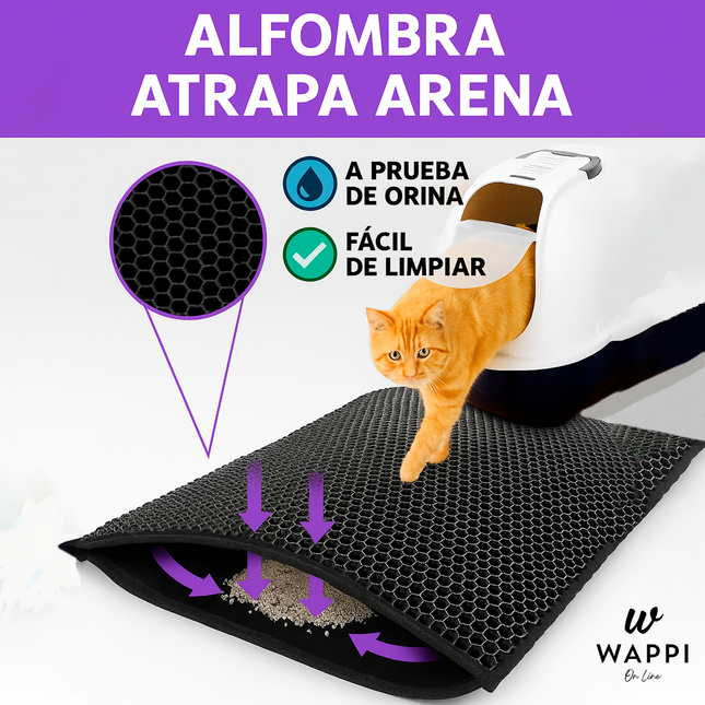 Alfombra Atrapa Arena para Gatos - Tu Hogar Sin Arena